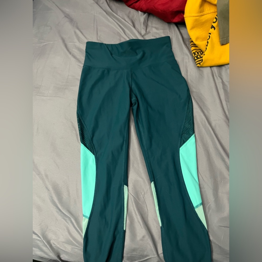 Xersion Blue with mesh leggings